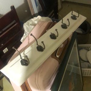 White coat or bag hanger.